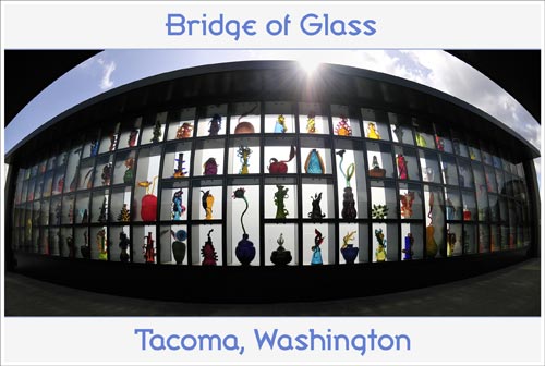 Tacoma Postcard, by Mick Klass - BRIDGE OF GLASS
