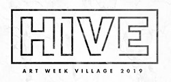 Graphic for Hive art week village December 2019