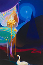 Artwork by Agnes Pelton on exhibition at the Whitney Museum of American Art in New York, 051120