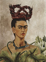 Artwork by Frida Kahlo on exhibition at de Young Museum in San Francisco, September 25 - February 7, 2021, 101820