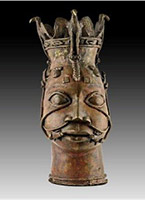Benin artwork Osun Head available at Joseph Clark Gallery in Cincinnati, Ohio, 101018
