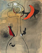 Artwork by Joan Miro on exhibiton at the Walker Art Center, Minneapolis, MN, Nov 17 - April 19, 2020, 121619